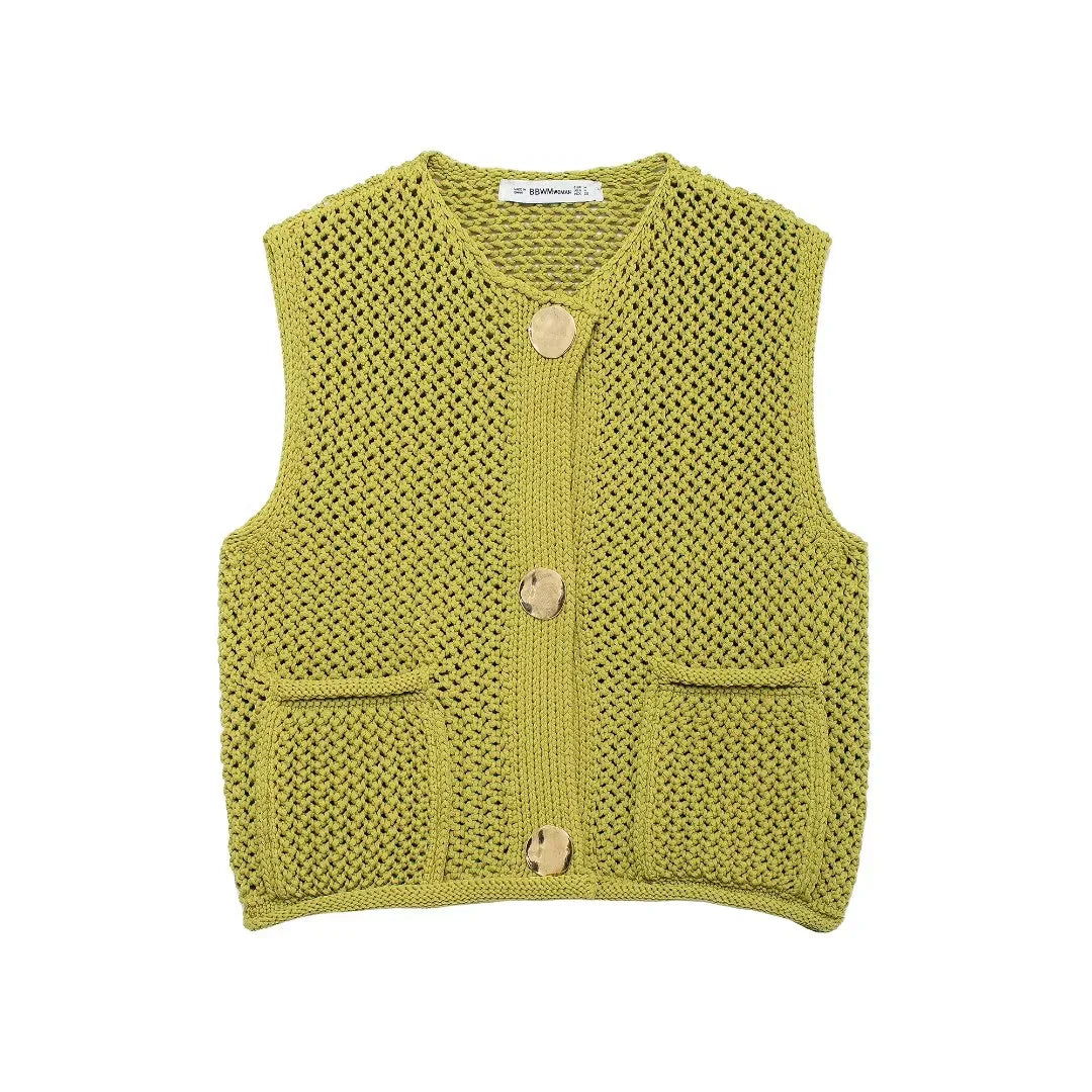Sierra Sleeveless Knit Cardigan